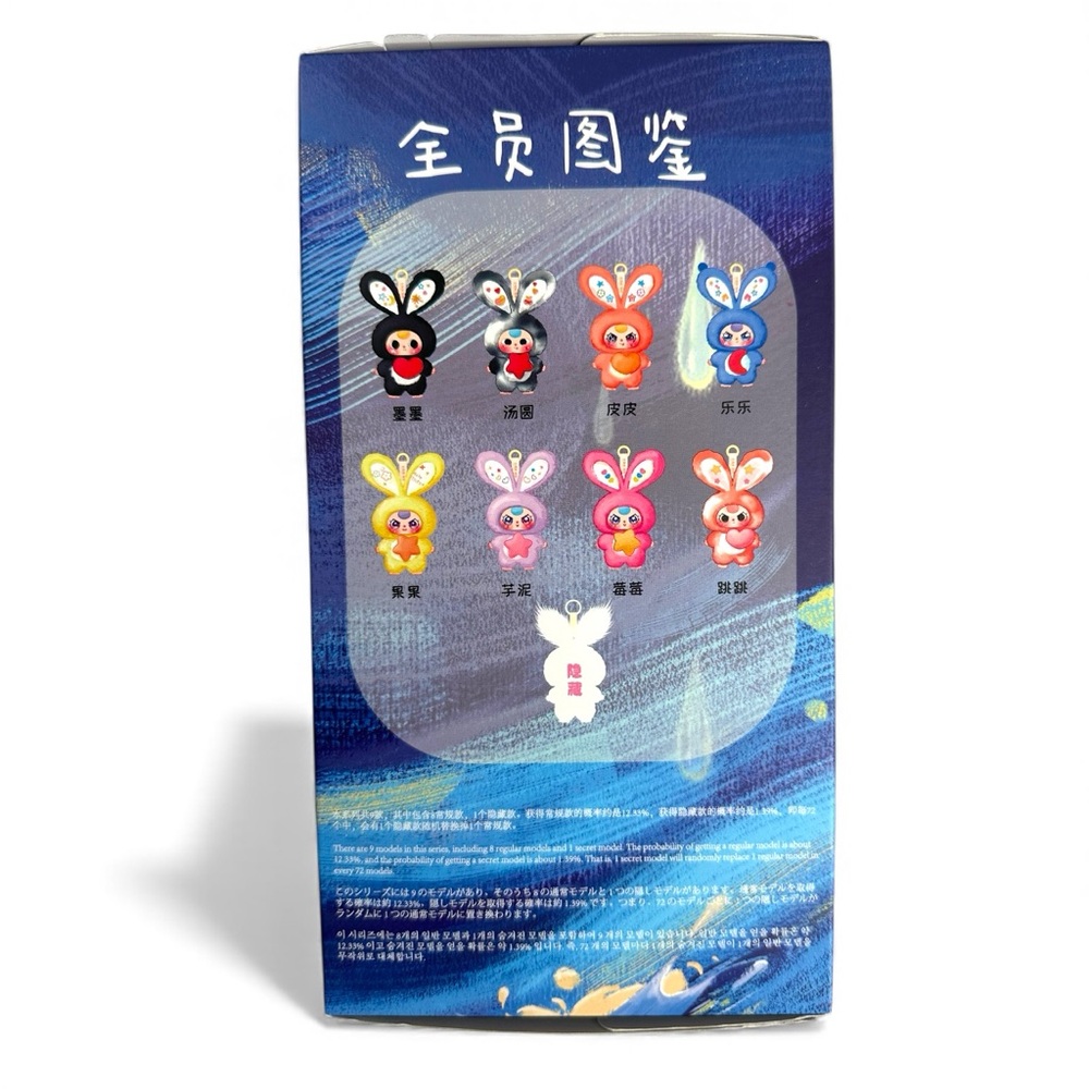 Baby Three Lily Rabbit Town V3 Series Plush Confirmed GRAY Bunny Box - Picture 7 of 14